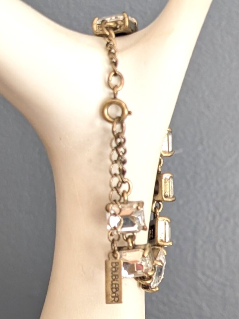 Rectangular glass beaded bracelet - Picture 4 of 8